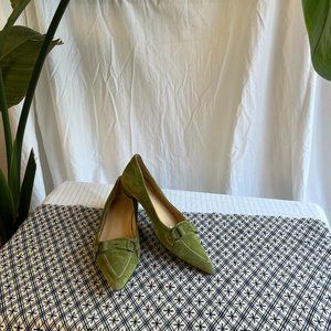 J.Crew Italian Leather Pointed Ballet Flats